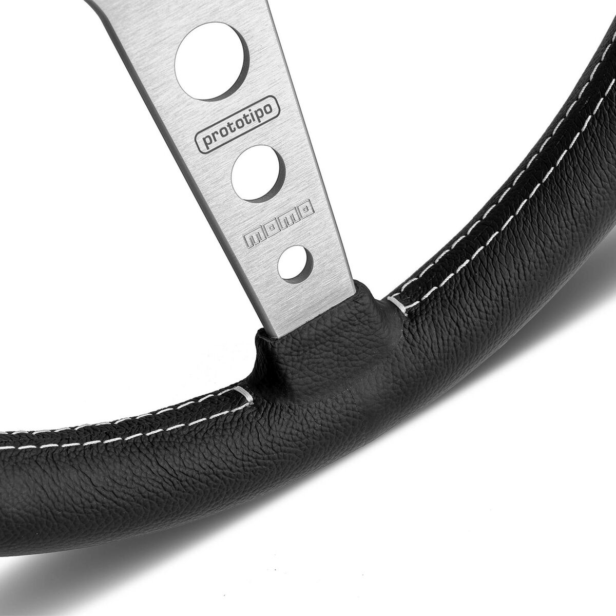 Racing steering wheel Momo PROTOTIPO Silver Ø 32 cm-2