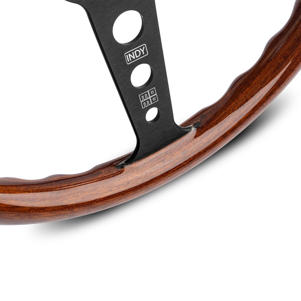 Racing steering wheel Momo INDY Ø 35 cm Mahogany-2