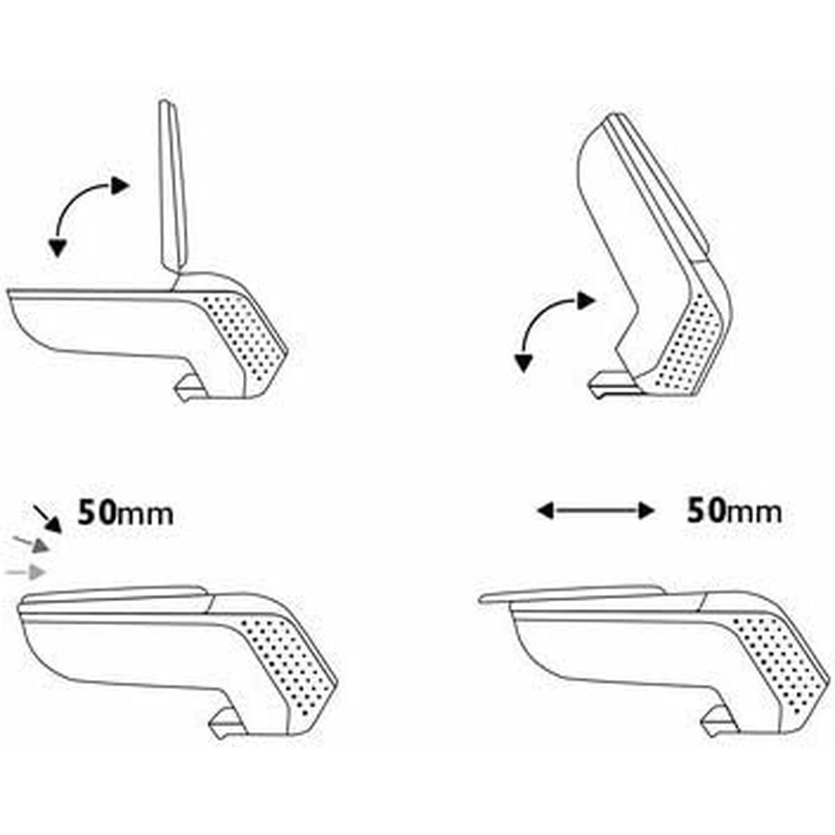 Подлокотники OCC Motorsport SUZUKI SWIFT (2005-2011) Чёрный-6