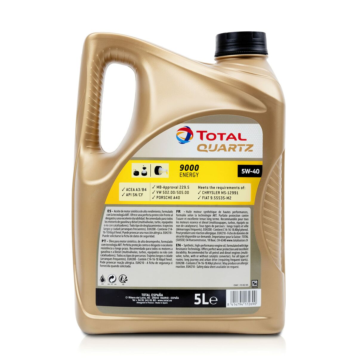 Totalenergies 9000 ENERJİ 5W40 5 L Motor Yağı-3