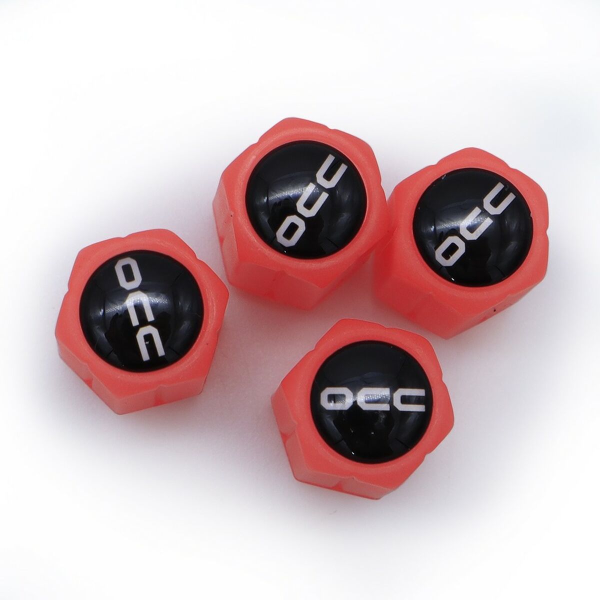 Set of plugs OCC Motorsport OCCLEV001 4 pieces Fluorescent Red-2