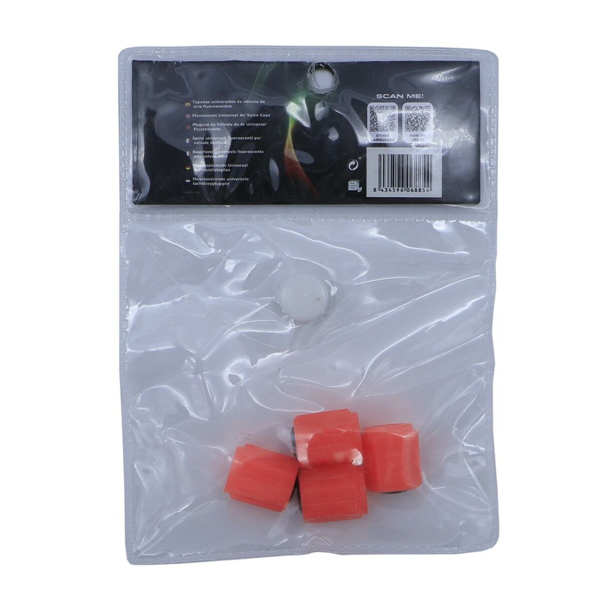 Set of plugs OCC Motorsport OCCLEV001 4 pieces Fluorescent Red-6