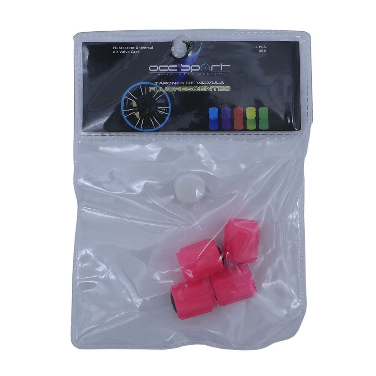 Set of plugs OCC Motorsport OCCLEV003 4 pieces Fluorescent Pink-5