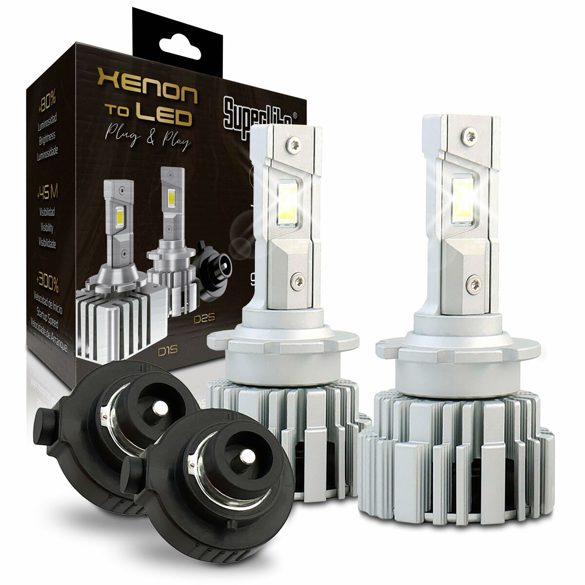Ксенон LED комплект для переоборудования Superlite Gold D2S 9000 K 45 W-2