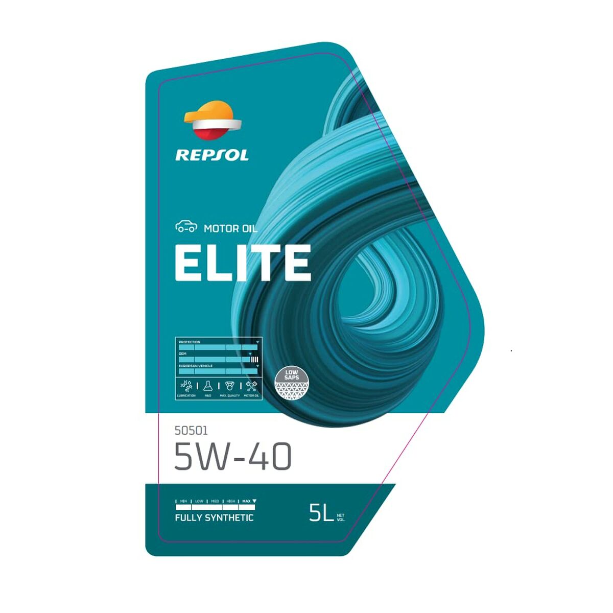 Автомобильное моторное масло ELITE TDI 50501 5W40 5 L-3