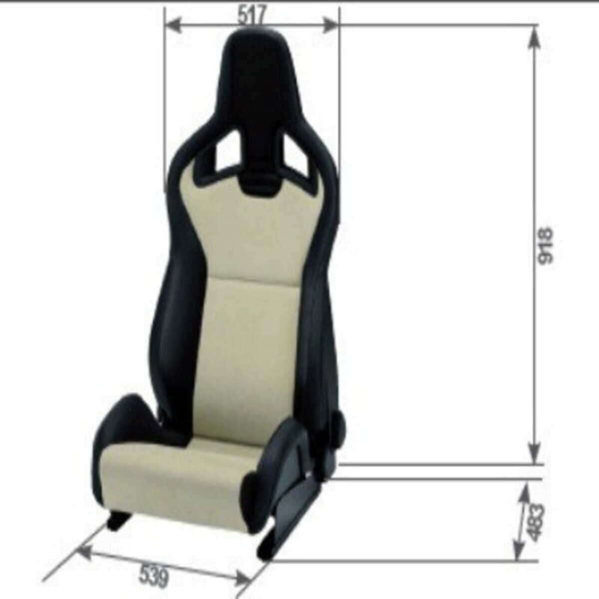 Banco de corrida Recaro SPORTSTER Preto-2