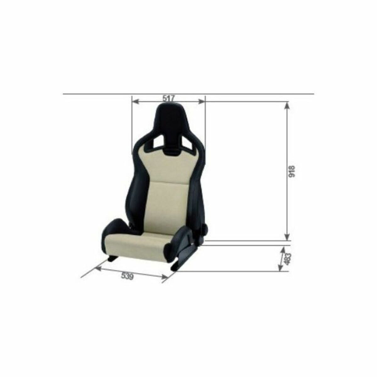 Recaro Seat RC414001575 Black Pilot-2