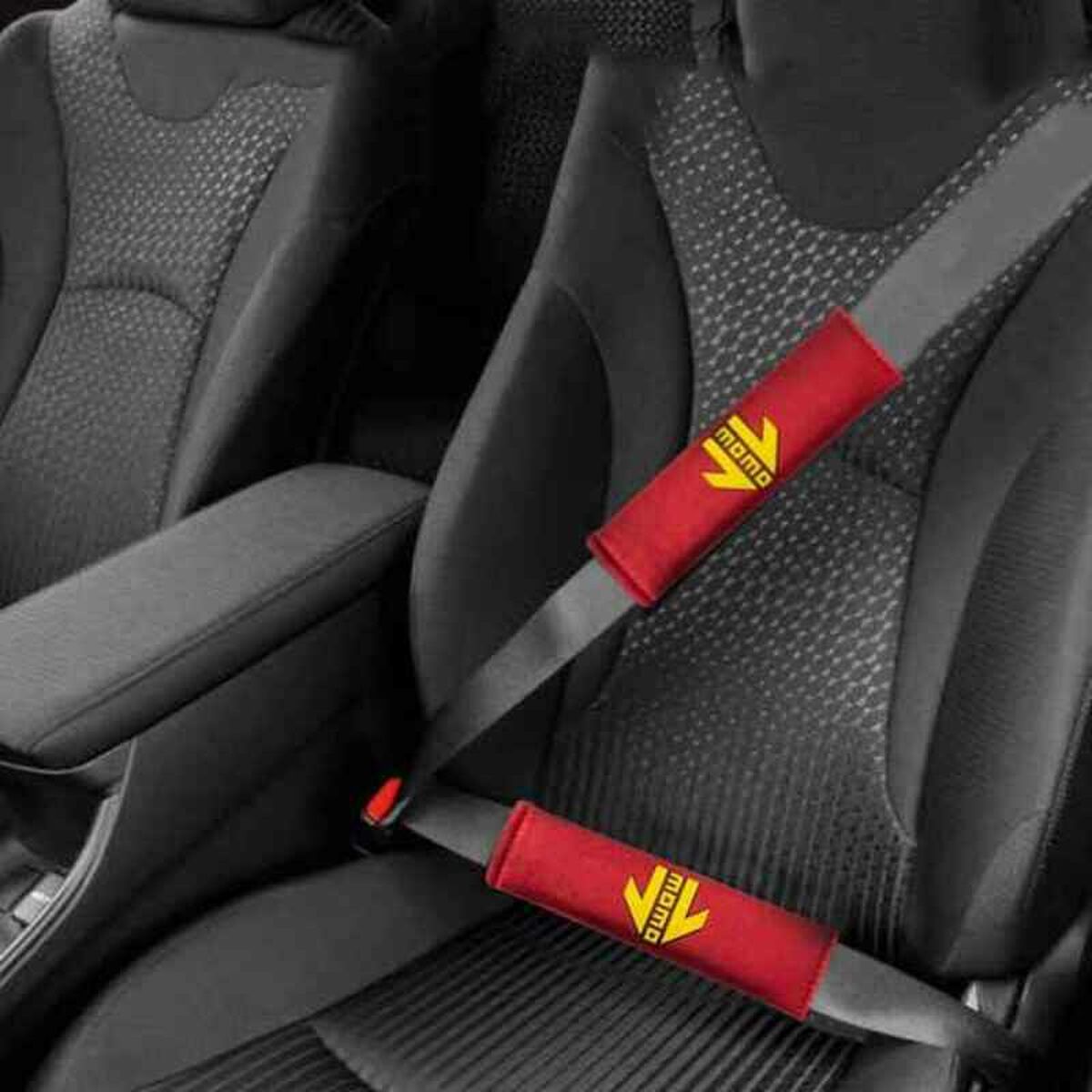 Momo Seat Belt Covers MOMLSHP001R Red-2