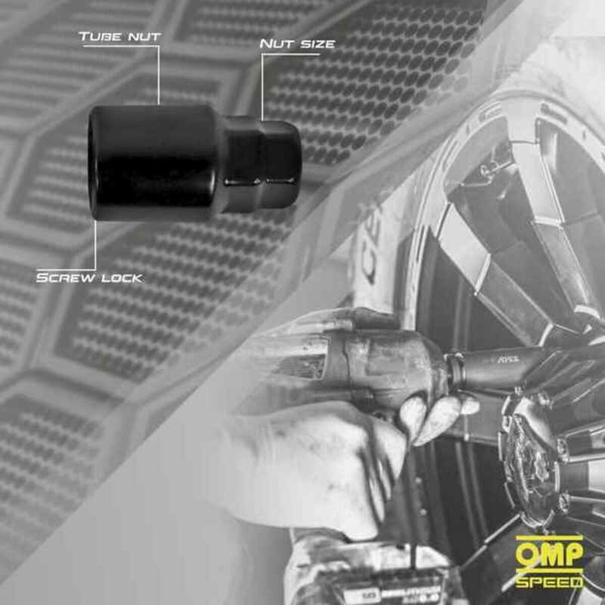 Screw OMP OMPS09821201 M12 x 1.50 4 uds Black-3