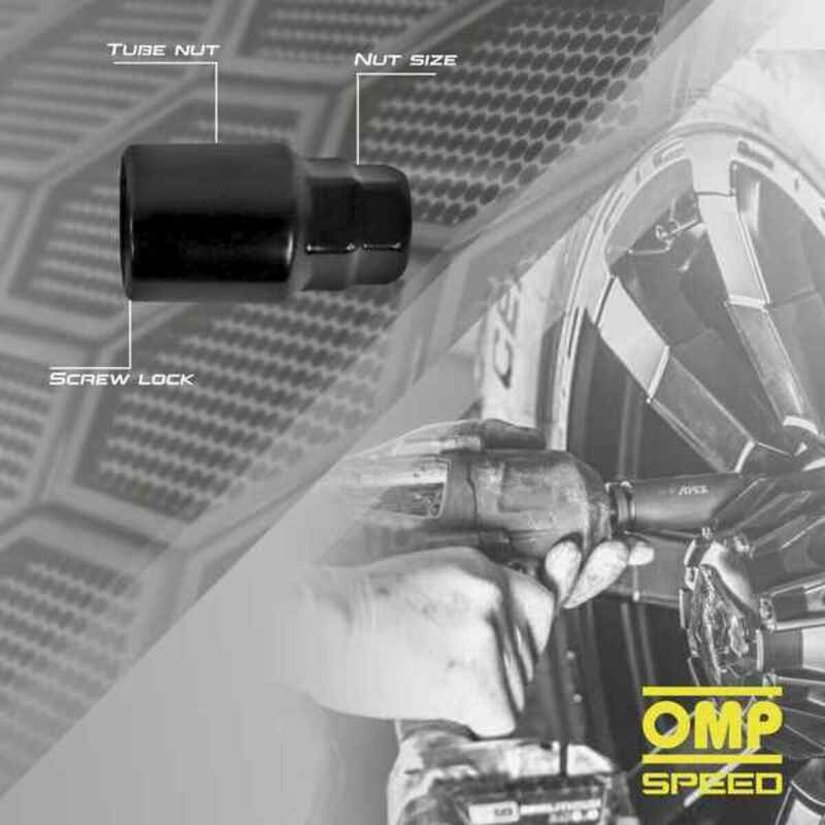 Screw set OMP OMPS09831401 M14 x 1.50 4 uds Black-4