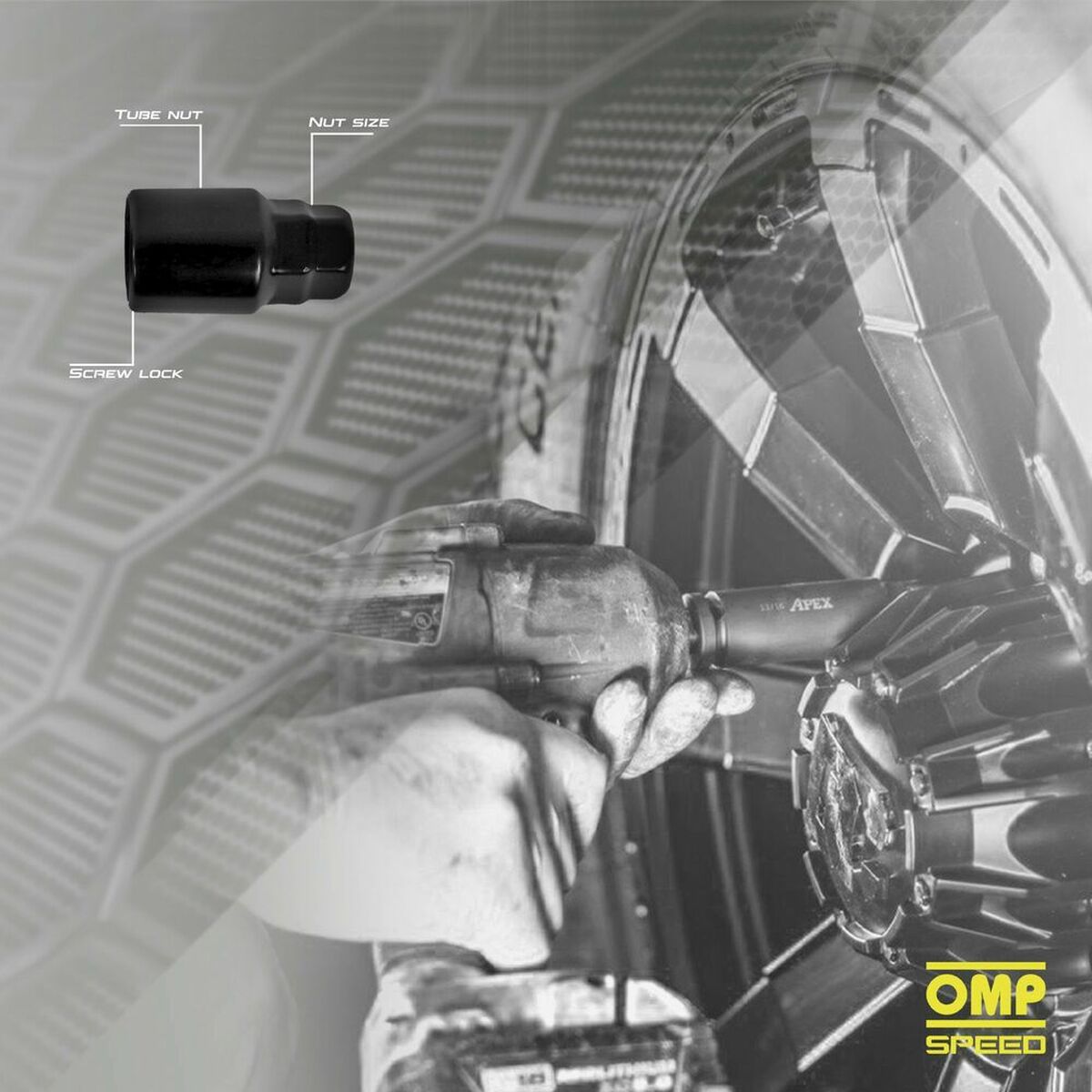 Screw set OMP OMPS09611201 M12 x 1.50 4 uds Black-3