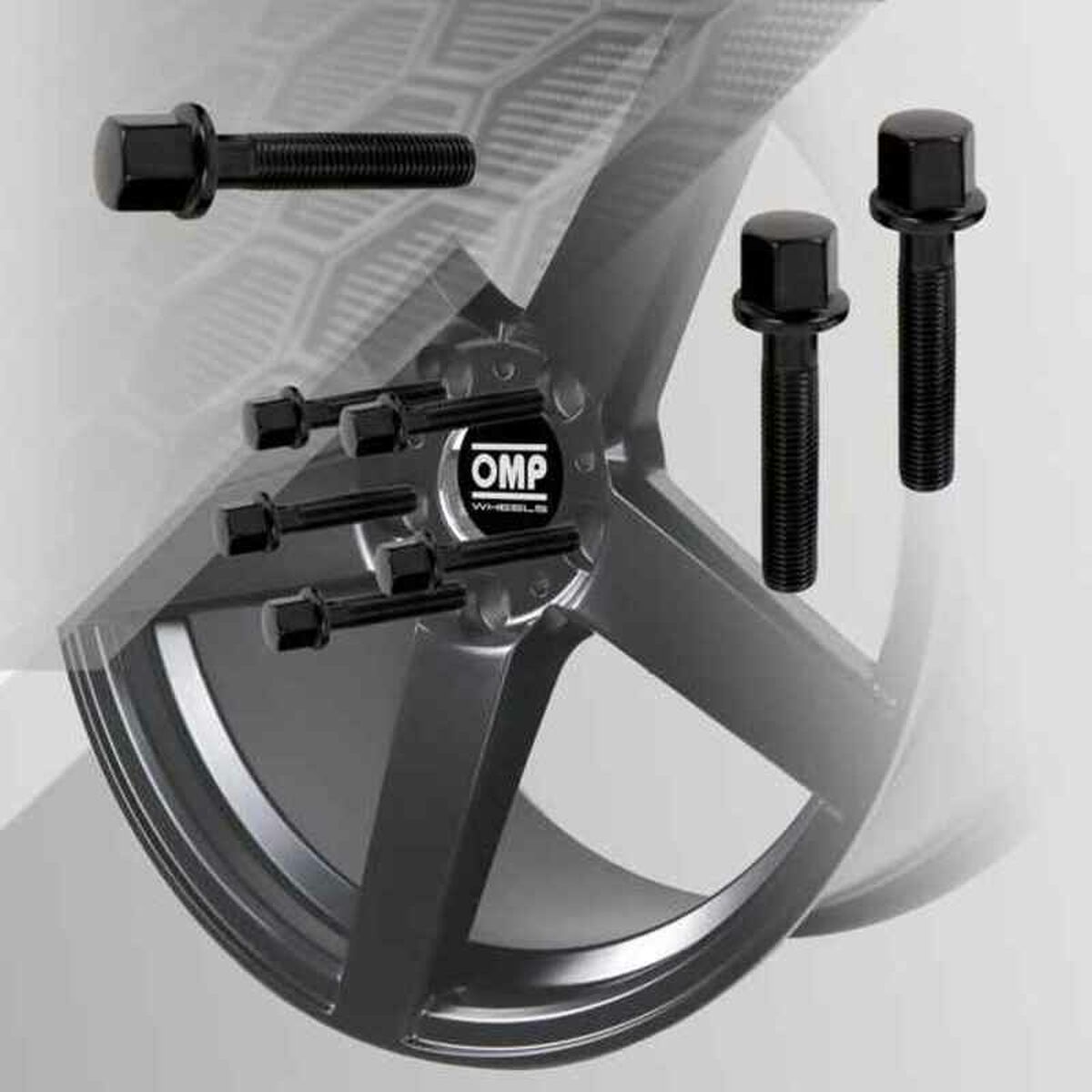 Screw set OMP OMPS09641201 M12 x 1.50 Black-2