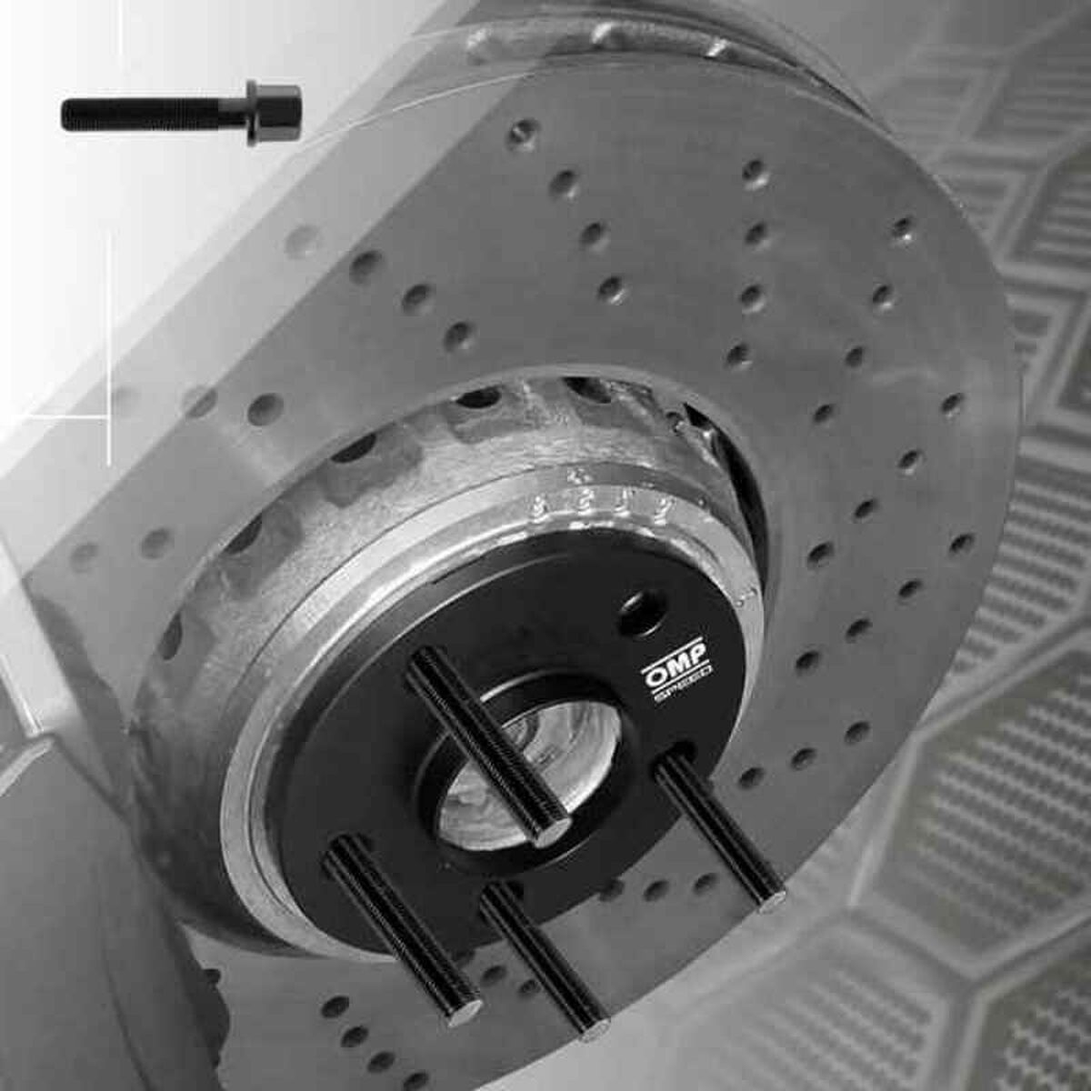 Гвинти Шпилька OMP OMPS09701201 Чорний 4 uds M12 x 1,25-3