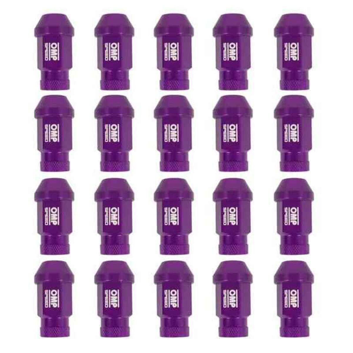 Set Nuts OMP 7075 M12 x 1.25 40 mm 20 uds Purple-2