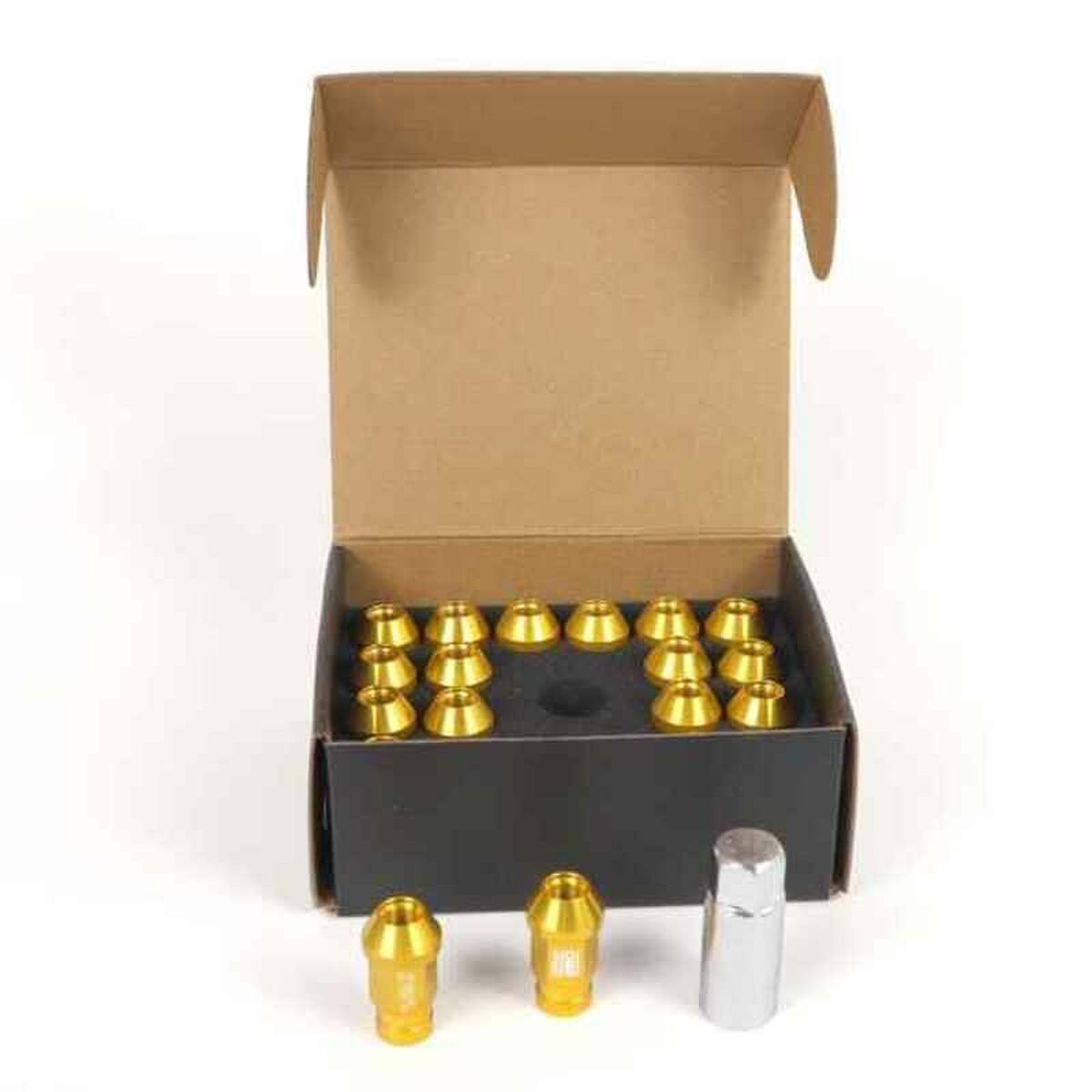 Set Nuts OMP 7075 Gold 40 mm 20 uds M12 x 1.25-4
