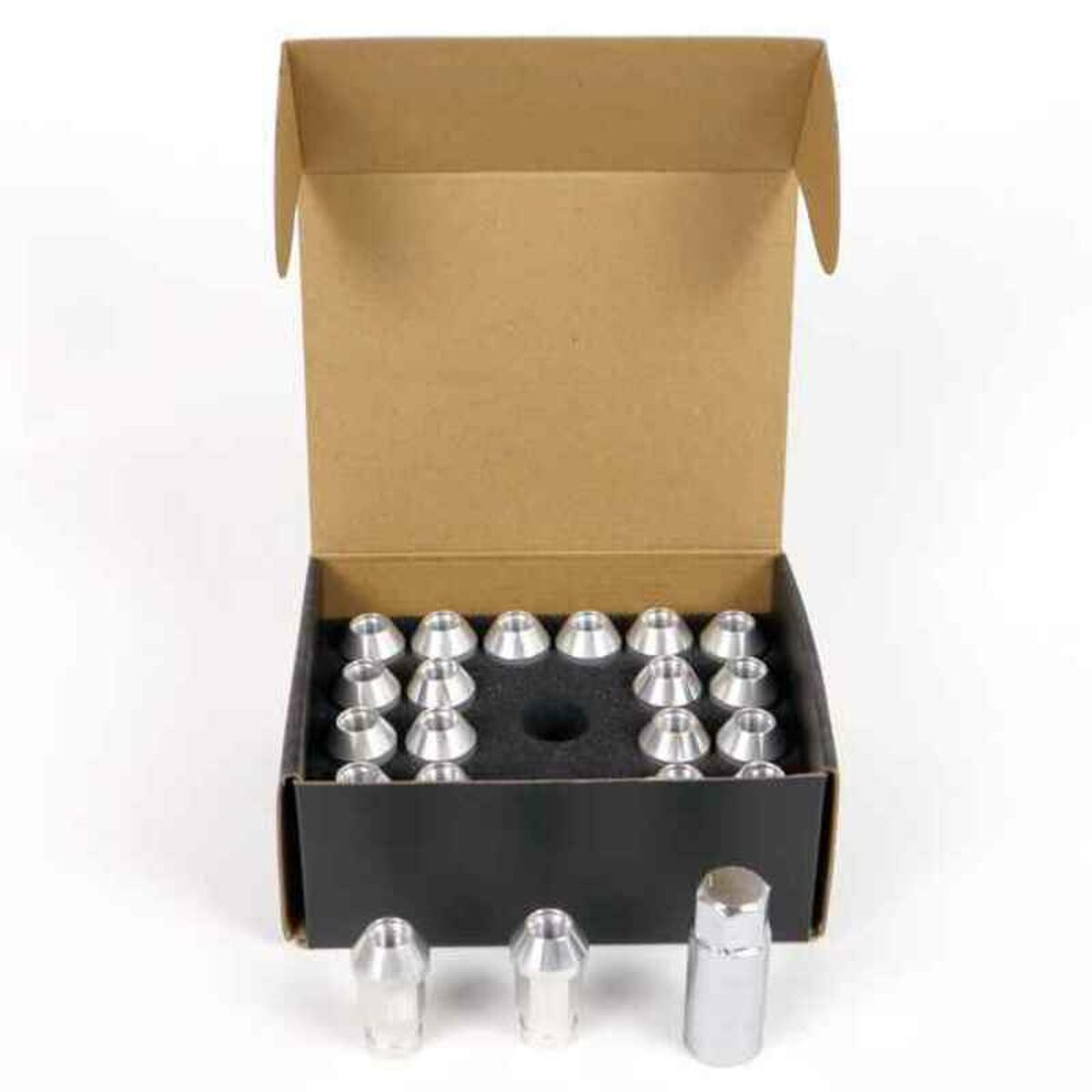 Set Nuts OMP 7075 40 mm M14 x 1.50 20 uds Silver-2