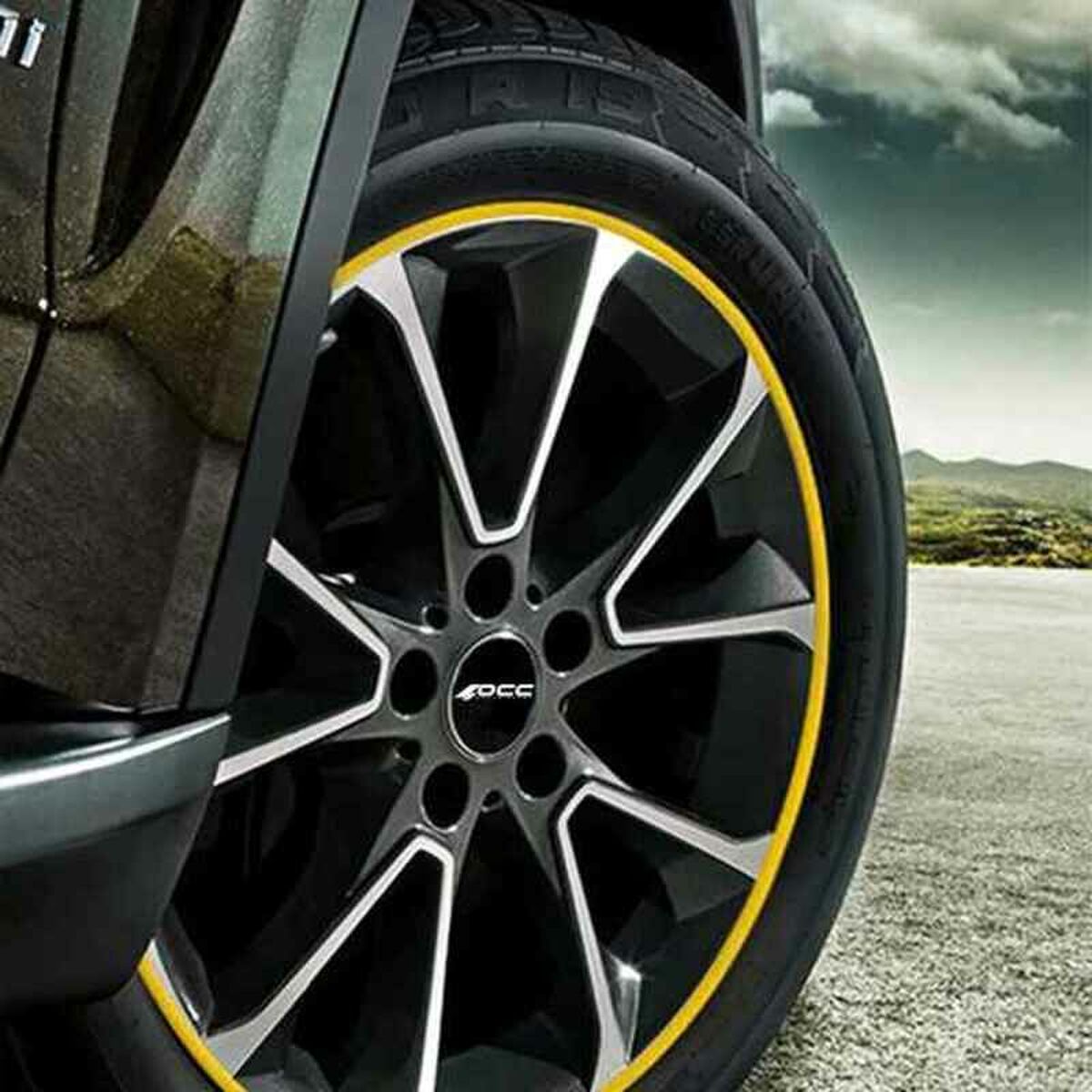 OCC Motorsport Yellow Tire Tread-3
