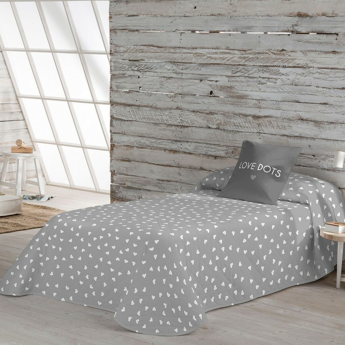 Bed cover Popcorn Love Dots 270 x 260 cm-4