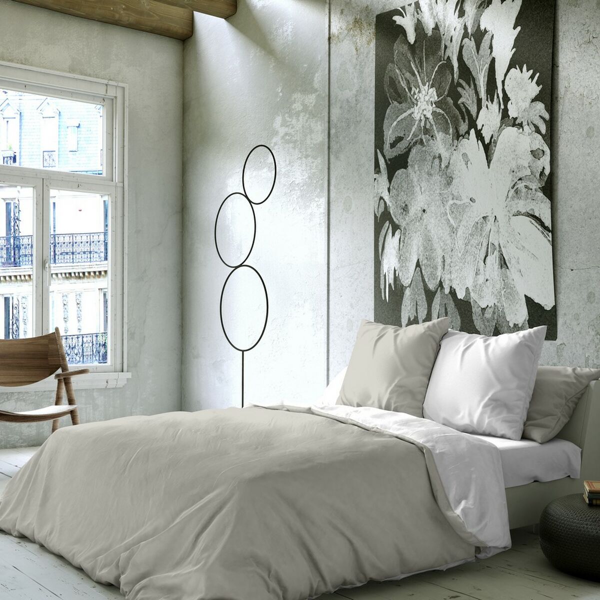 Naturals FUNDA NORDICA BICOLOR REVERSIBLE雙面灰色200床（280 x 270 cm）-4