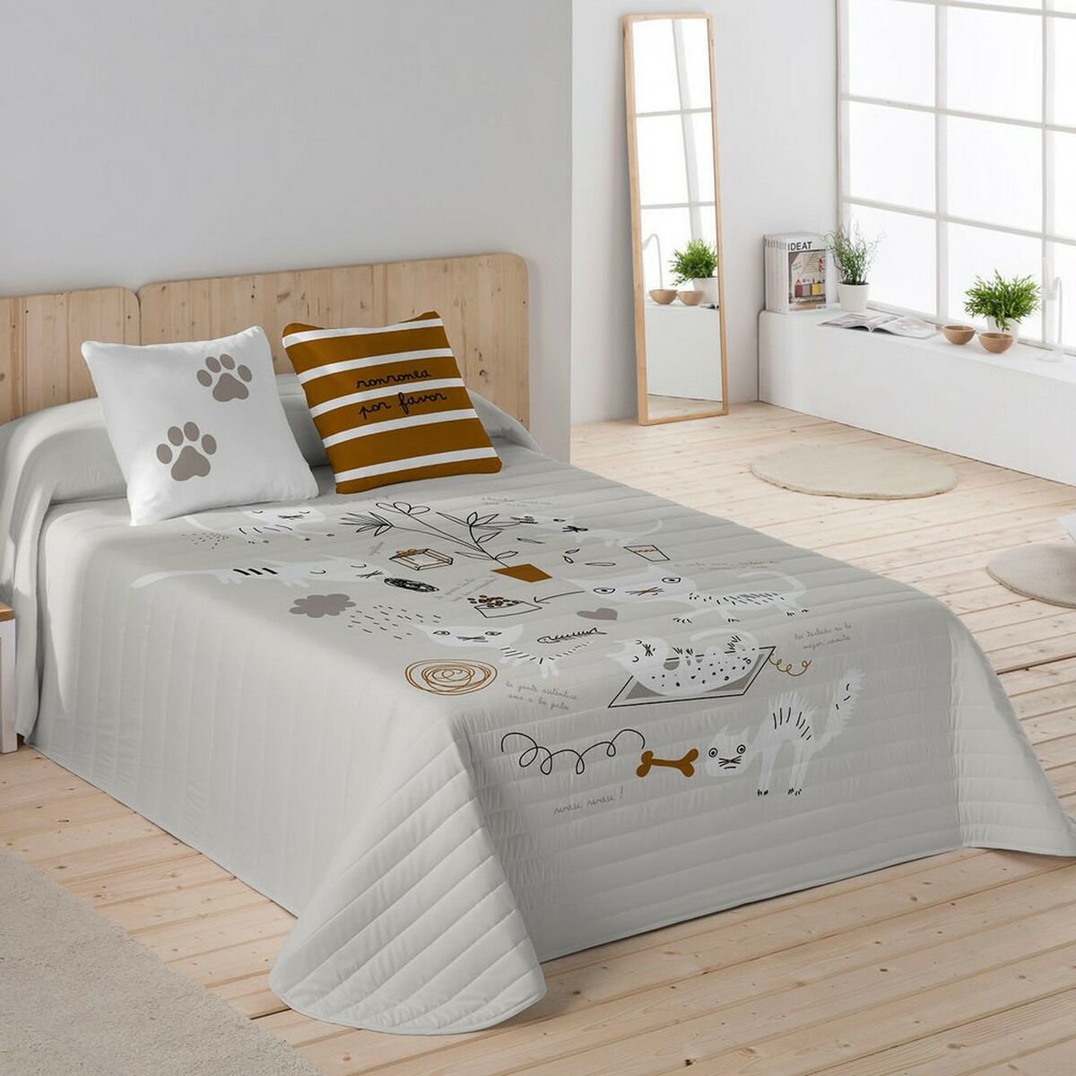 Bed cover Panzup Cats 2 240 x 260 cm-2