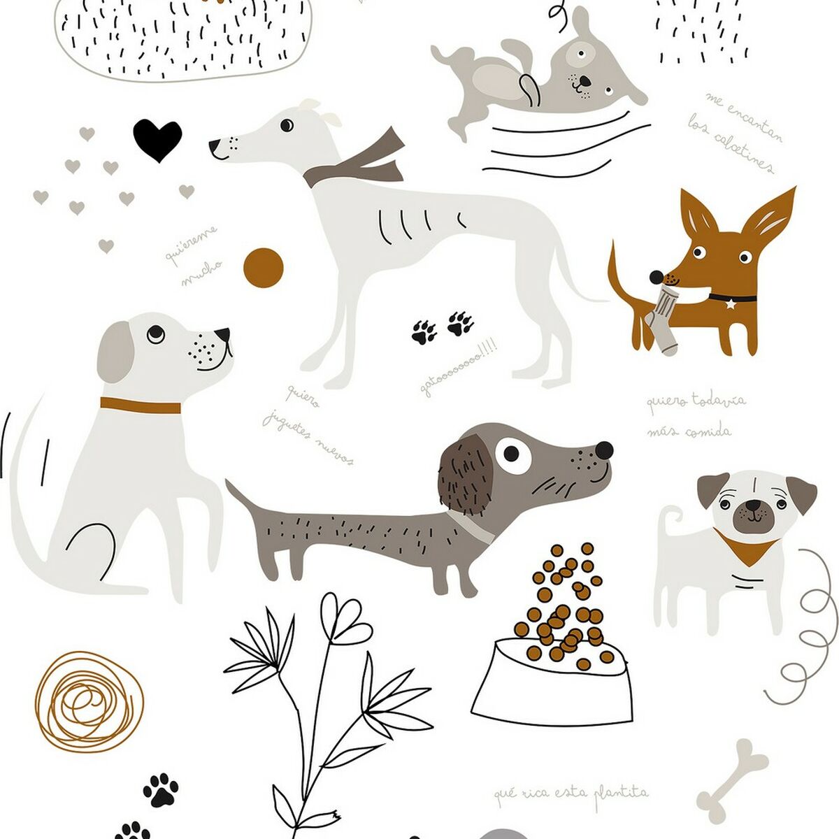 Постельное покрывало Panzup Dogs 1 250 x 260 cm-3