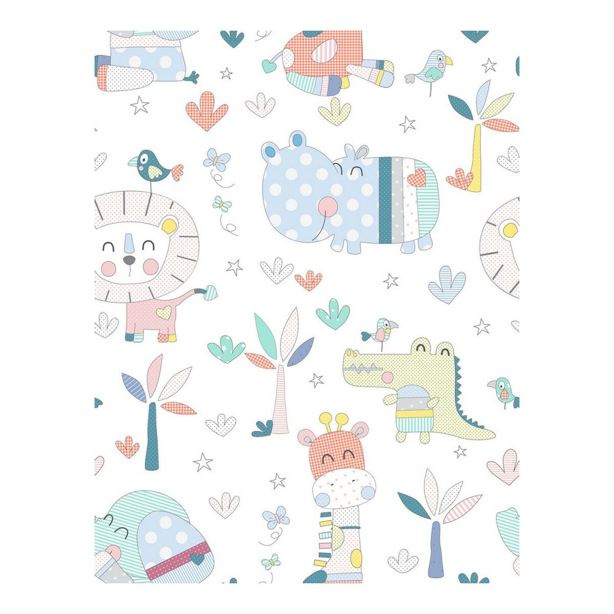 Cool Kids Jungle cot top sheet 100 x 130cm-2