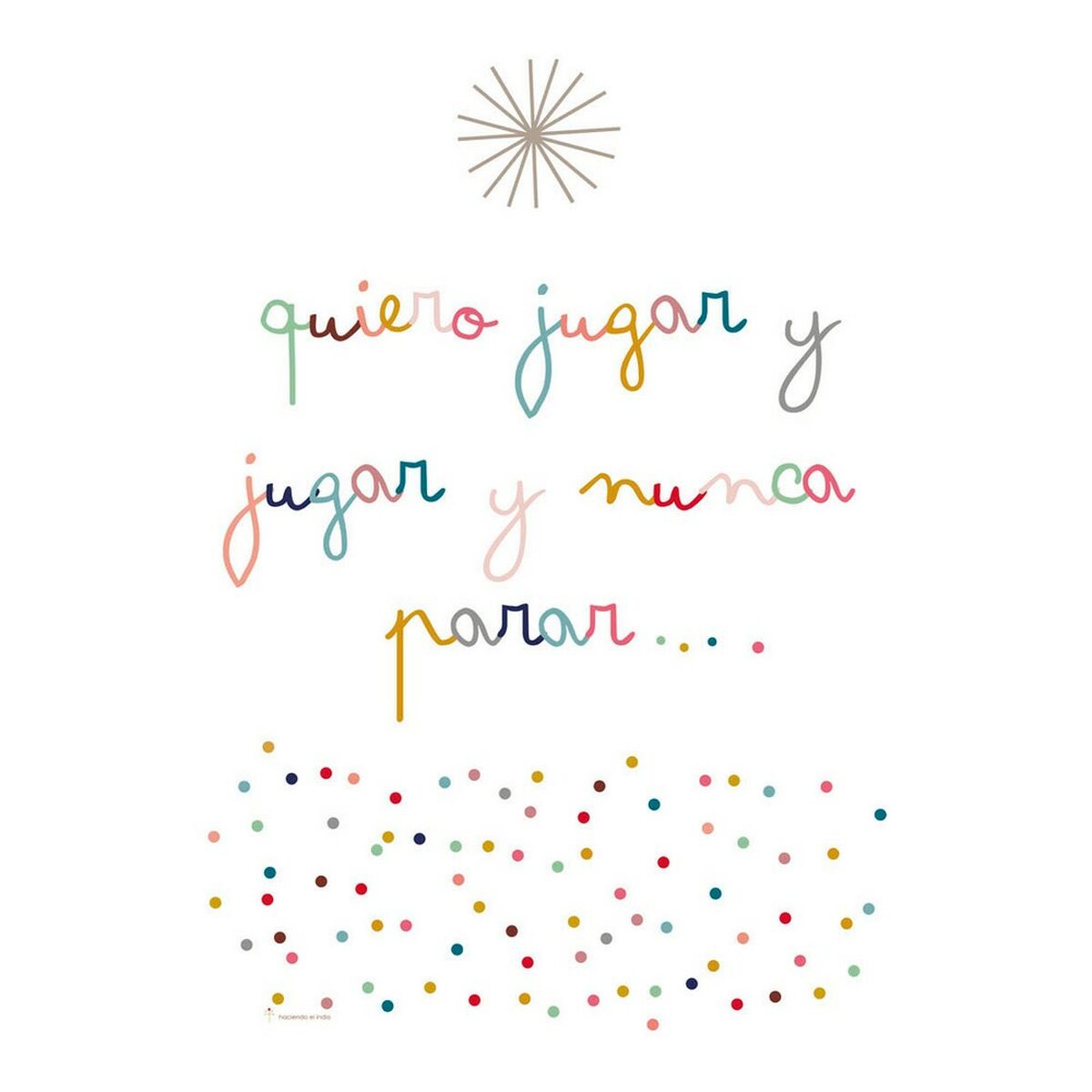 Верхняя простынь для детской кроватки Haciendo el Indio Play 120 x 180 cm-2