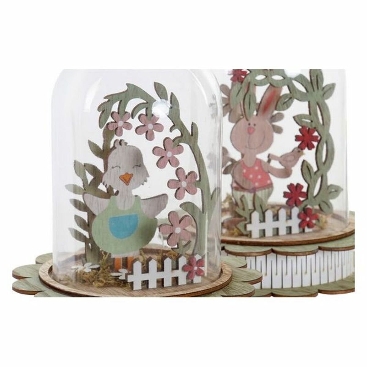 Светящееся украшение DKD Home Decor Алюминий Стеклянный Shabby Chic 14,5 x 14,5 x 18 cm (2 штук)-3