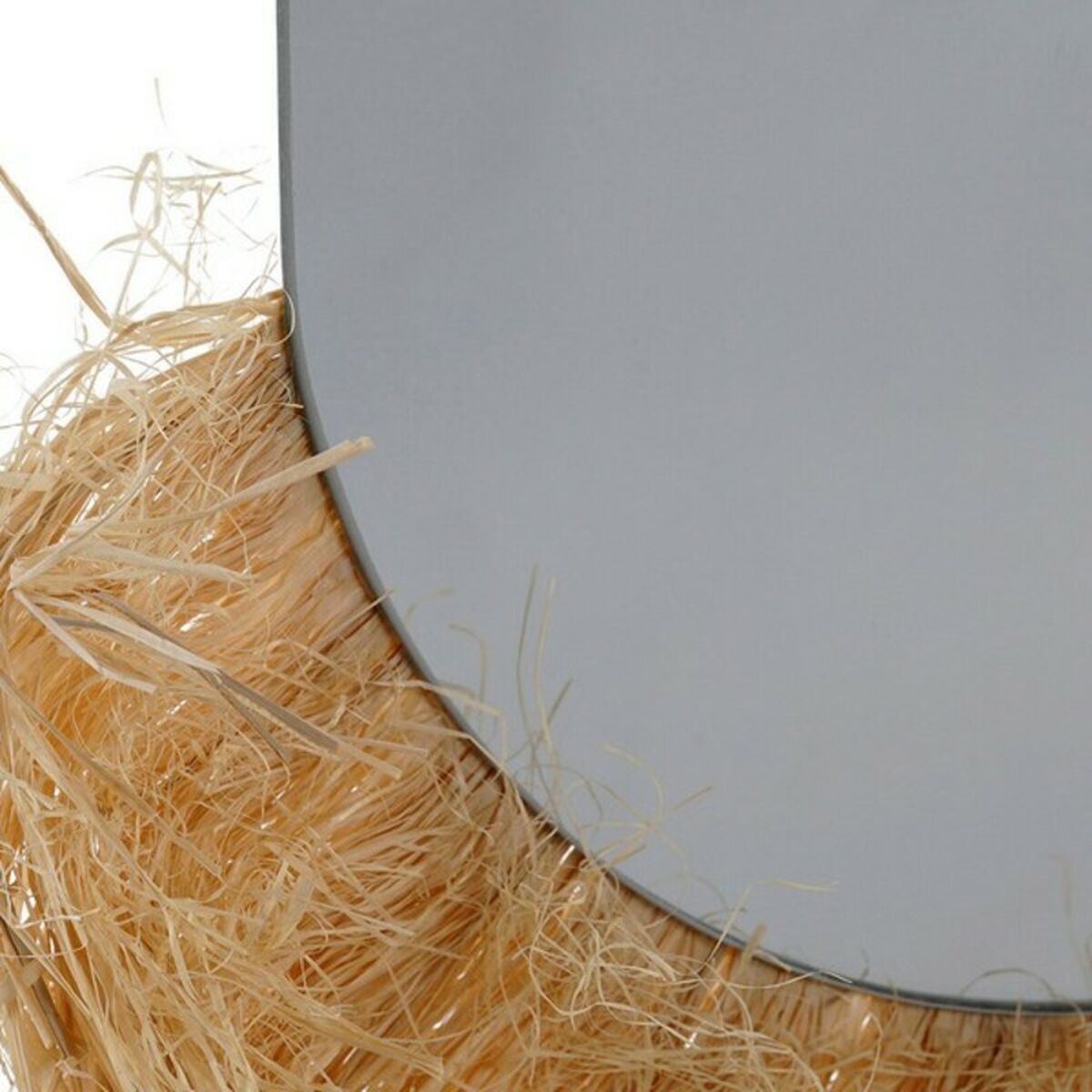 Настенное зеркало DKD Home Decor 8424001635016 Коричневый Деревянный Натуральный Колониальный бахрома 40 x 1 x 55 cm-3
