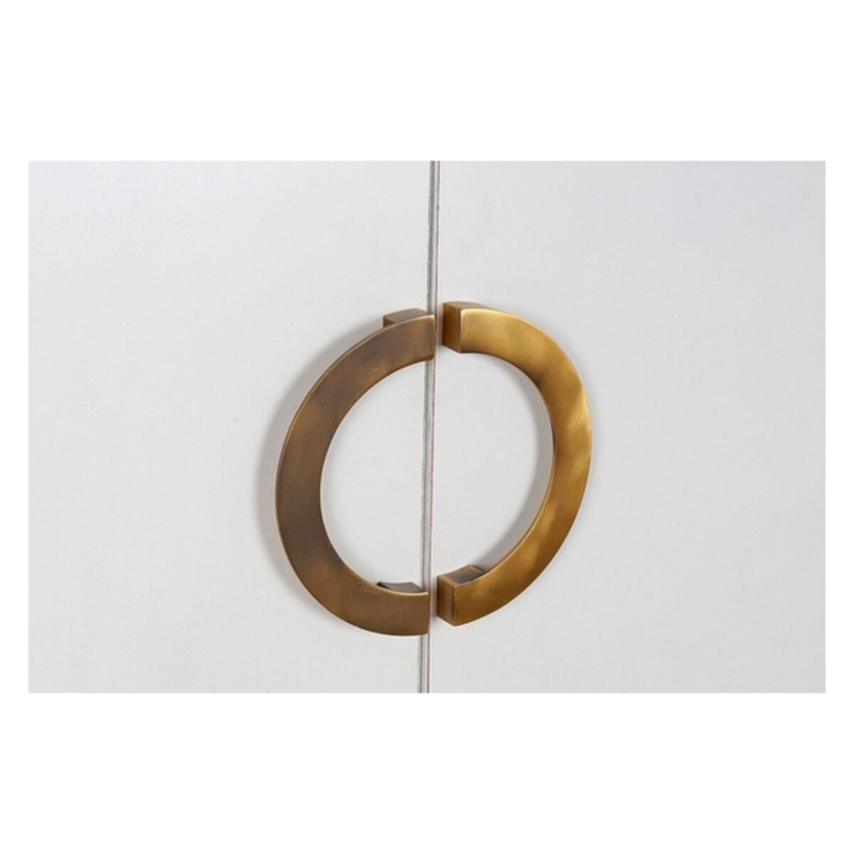 Шкаф DKD Home Decor Белый Позолоченный Металл Тополь 120 x 50 x 175 cm-3