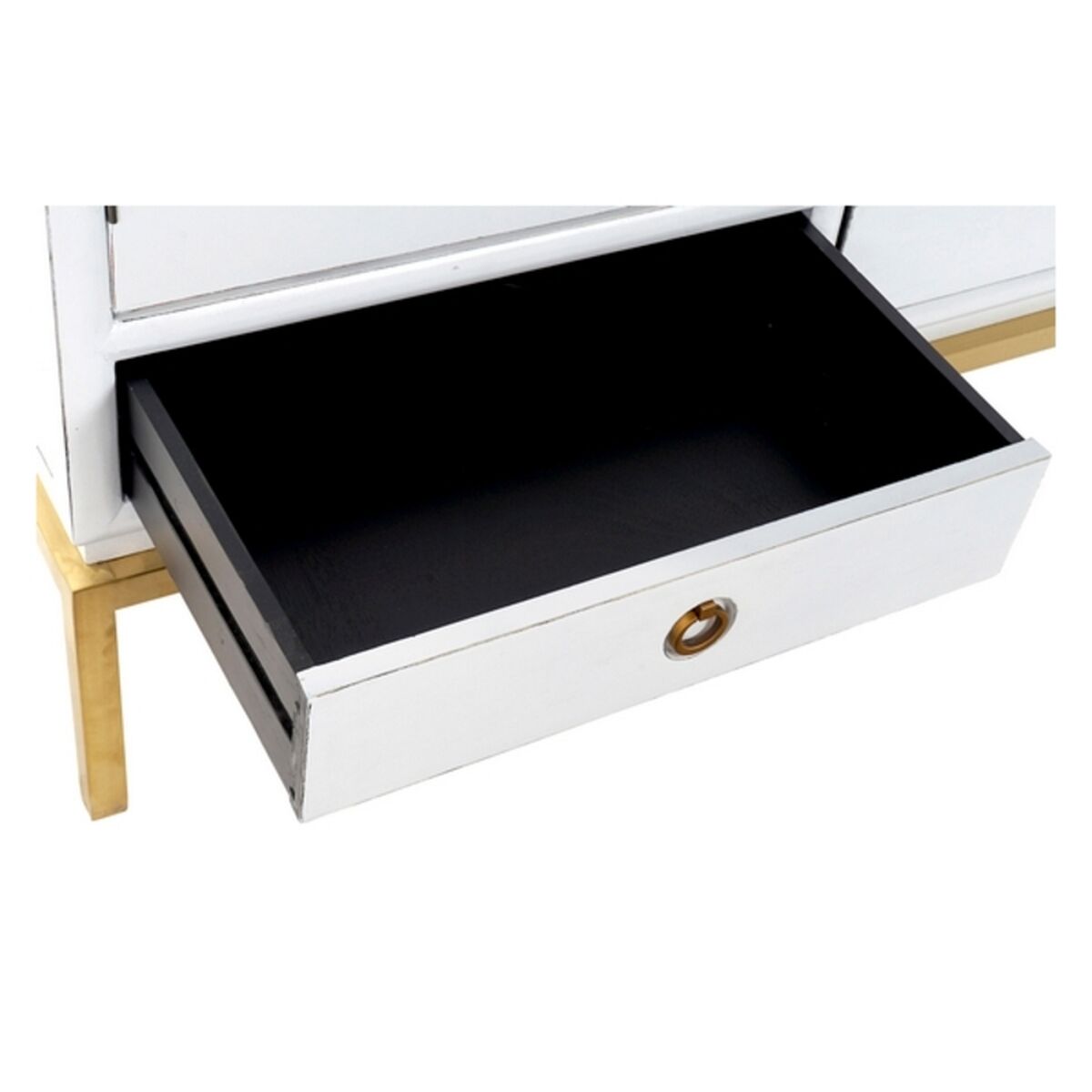 Шкаф DKD Home Decor Белый Позолоченный Металл Тополь 120 x 50 x 175 cm-5