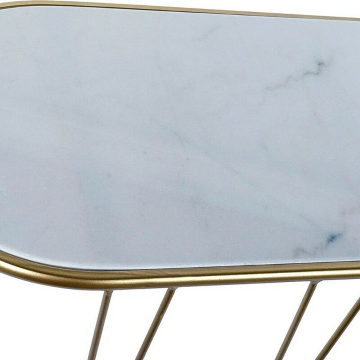 Тумба DKD Home Decor Позолоченный Металл Мрамор 115 x 35 x 78 cm-2