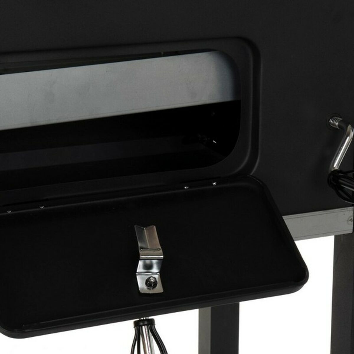 Угольный Барбекю с Крышкой и Колесами DKD Home Decor Чёрный Металл Сталь 140 x 60 x 108 cm (140 x 60 x 108 cm)-5