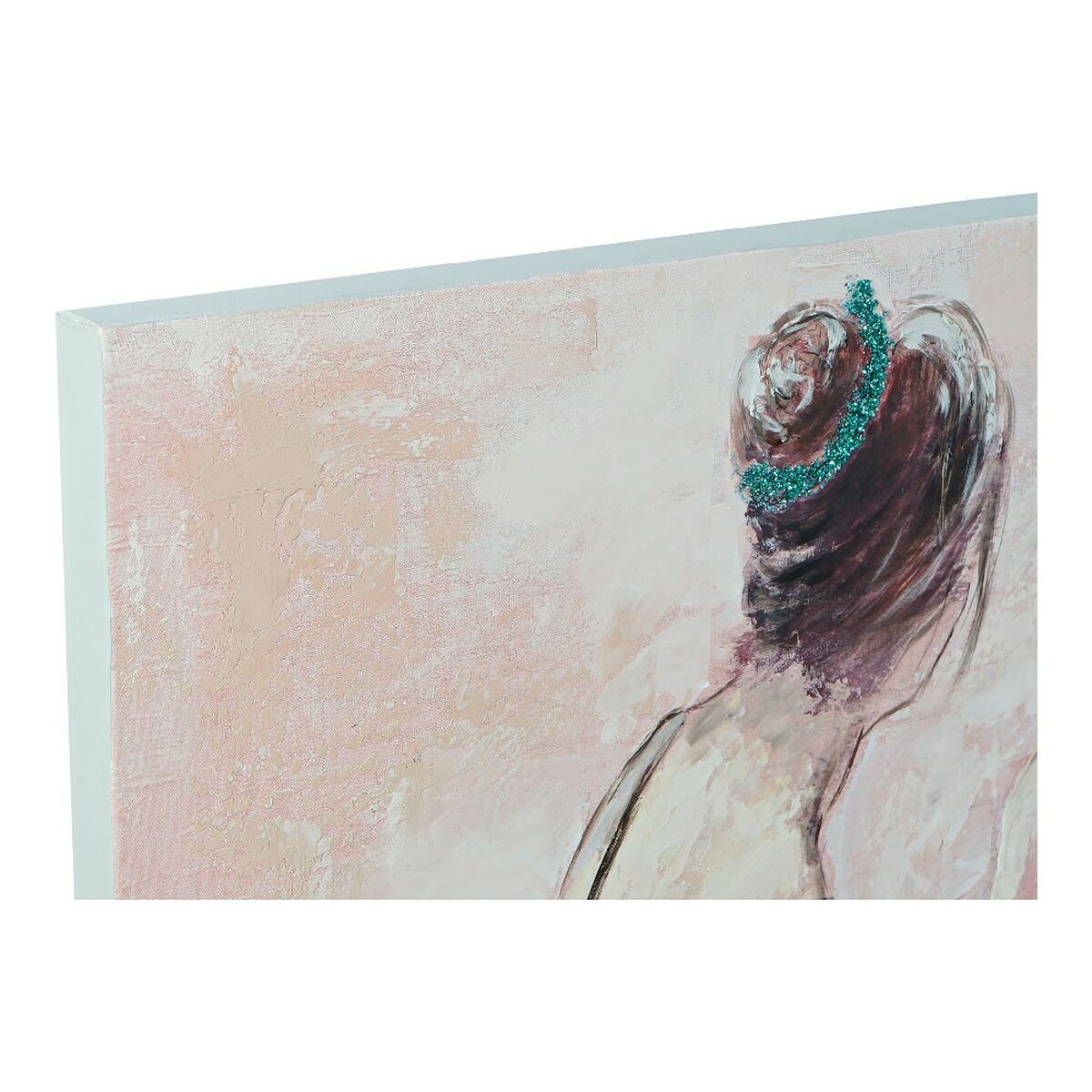 Картина DKD Home Decor Dancers 100 x 3,5 x 100 cm Балерина романтик (2 штук)-4