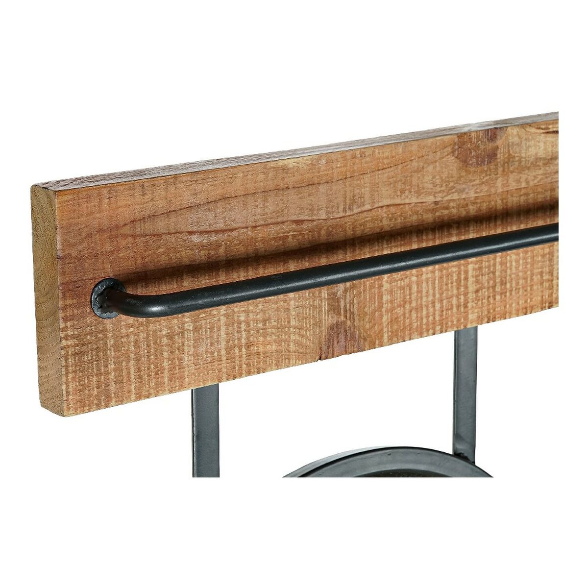 Настенное зеркало DKD Home Decor Чёрный Металл Ель Зеркало (80 x 15 x 20 cm)-3