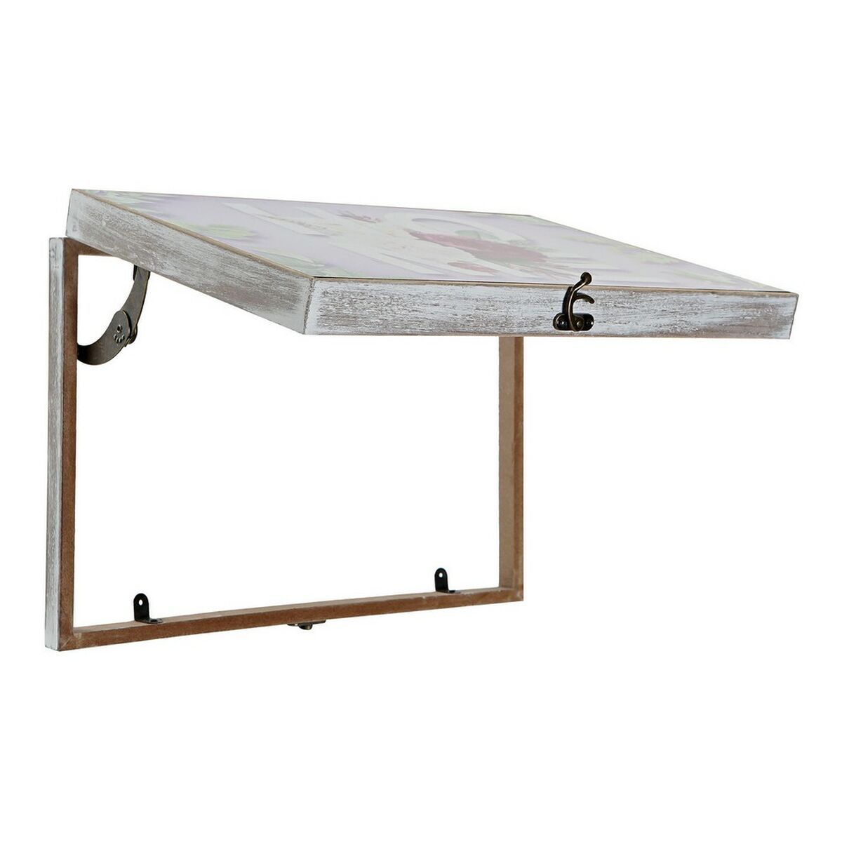 Крышки DKD Home Decor 8424001797189 бухгалтер Деревянный Деревянный MDF Розовый Лиловый 2 штук 46 x 6 x 32 cm-2