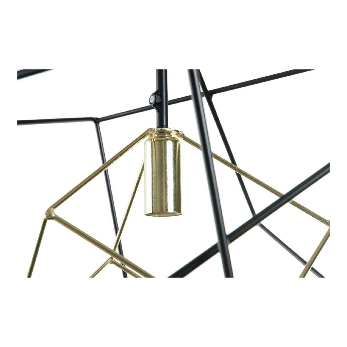 Потолочный светильник DKD Home Decor Чёрный Металл 25W 220 V Позолоченный (52 x 52 x 53 cm)-4