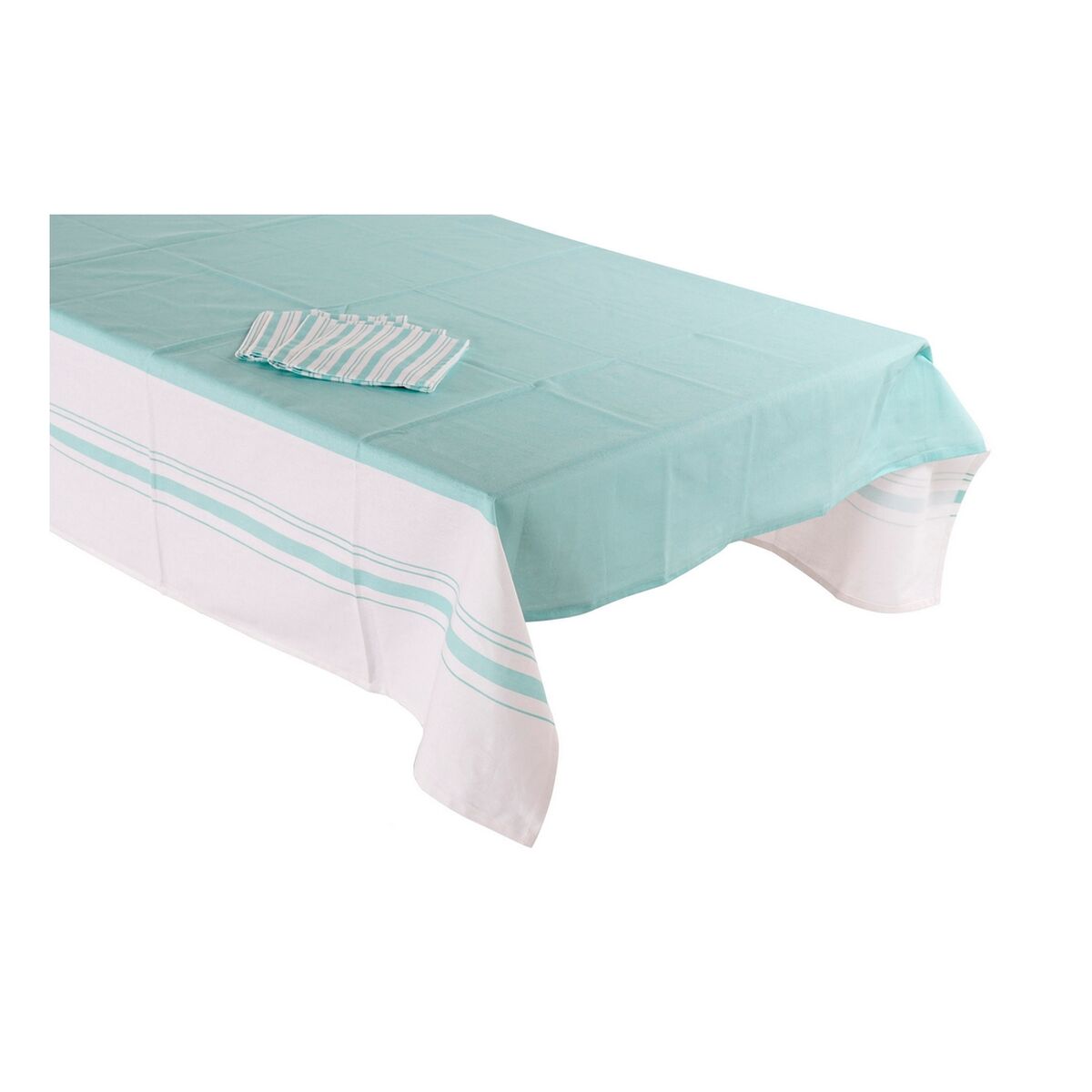Скатерть и салфетки DKD Home Decor 8424001736416 Зеленый 150 x 1 x 150 cm (5 pcs)-2