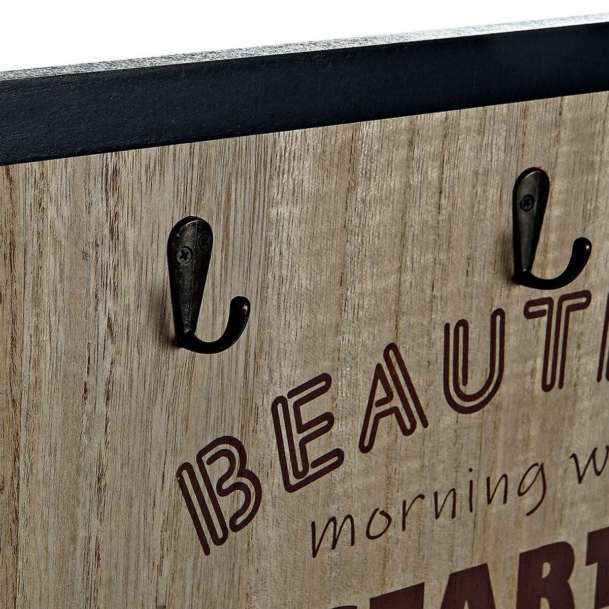 Настенная вешалка DKD Home Decor 8424001775712 Деревянный Смола Деревянный MDF Vintage 41 x 3 x 41 cm-3