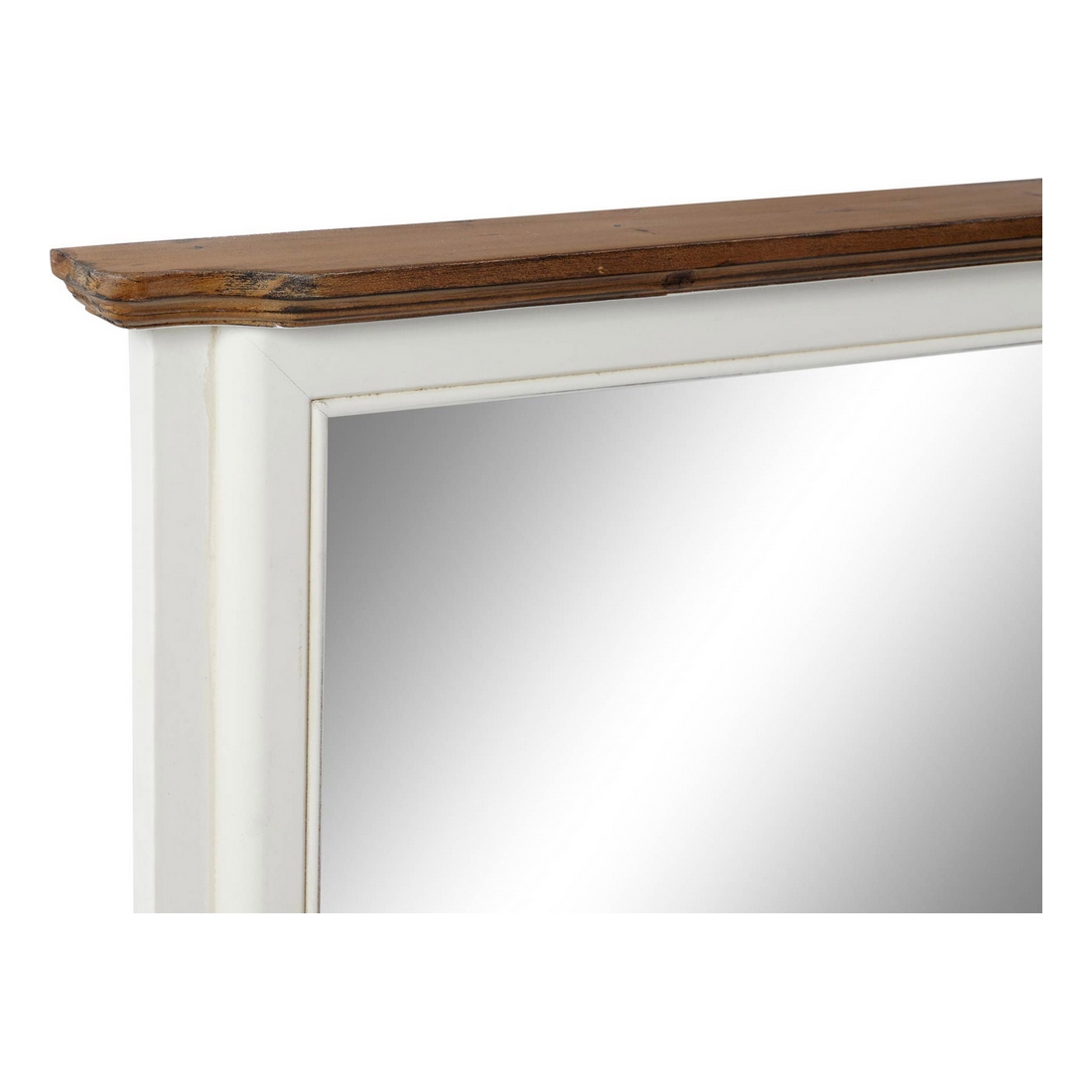 Wall mirror DKD Home Decor 115 x 6 x 66 cm Glass Brown White Romantic-3
