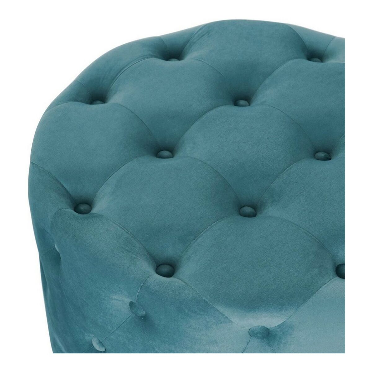 Suporte para pés DKD Home Decor Azul moderno Velvet MDF de madeira (2 pcs)-4