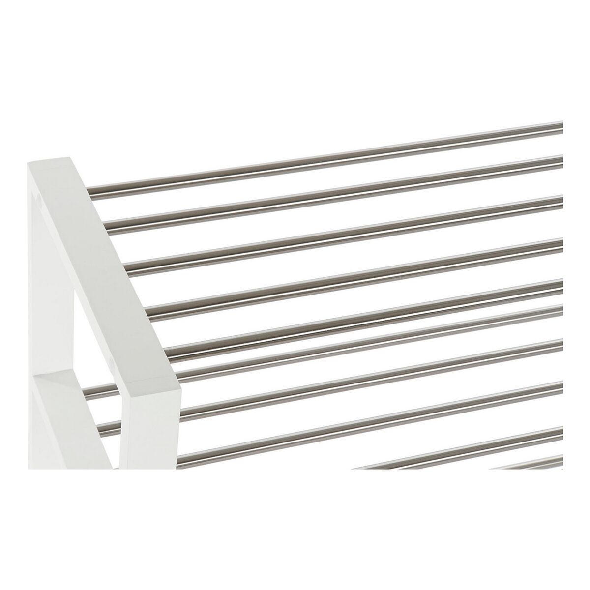 Shoe Stand DKD Home Decor 8424001835041 White Multicolored Silver Wooden Metal 80 x 30 x 50 cm-2