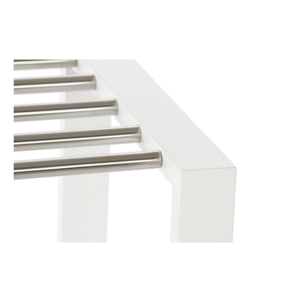 Shoe Stand DKD Home Decor 8424001835041 White Multicolored Silver Wooden Metal 80 x 30 x 50 cm-4