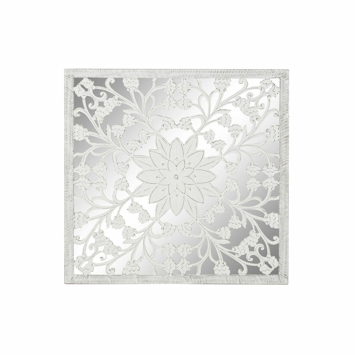 Настенный декор DKD Home Decor Зеркало Деревянный MDF (121 x 3 x 121 cm)