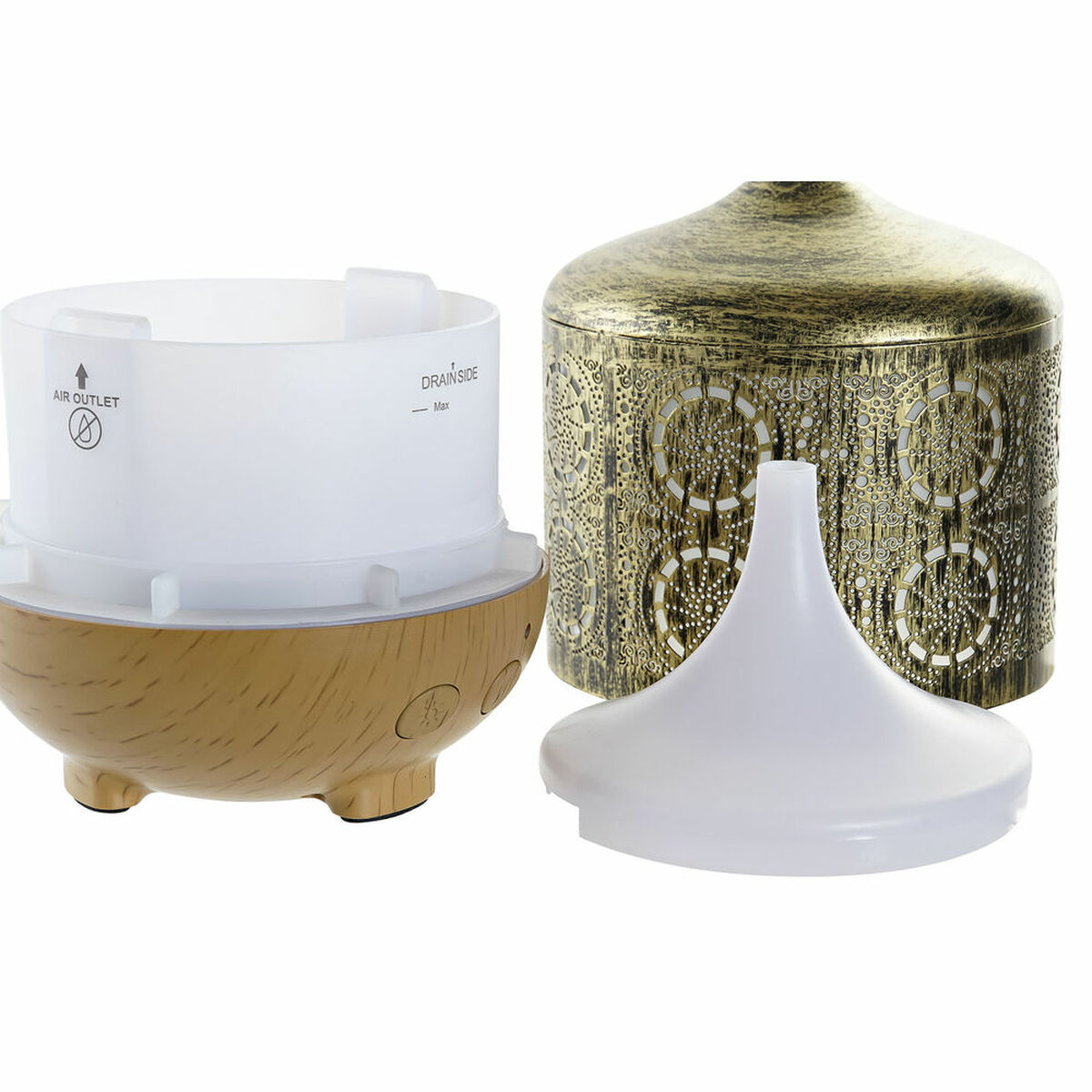 带有香气扩散器和多色DKD Home Decor LED的加湿器(250毫升)-2