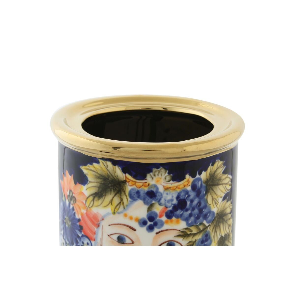 Jug DKD Home Decor Face Porcelain Blue 11 x 11 x 25 cm Multicolored-4