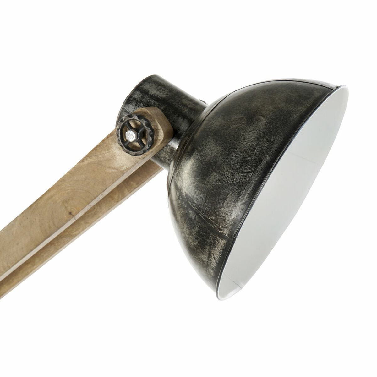 Напольный светильник DKD Home Decor 30 x 87 x 153 cm Натуральный Чёрный Металл Деревянный Железо 220 V 25 W-3