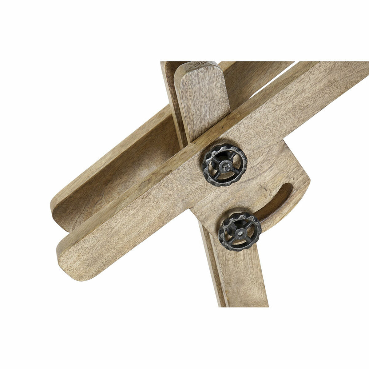 Напольный светильник DKD Home Decor 30 x 87 x 153 cm Натуральный Чёрный Металл Деревянный Железо 220 V 25 W-4