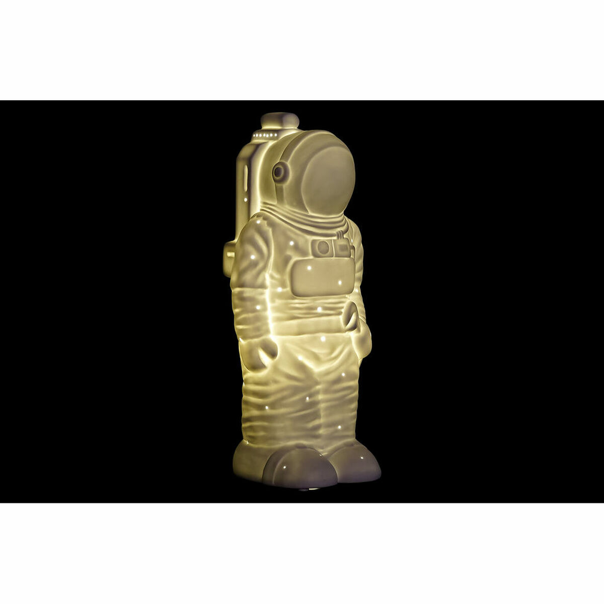 Настольная лампа DKD Home Decor 14 x 12 x 31 cm Фарфор Белый 220 V 25 W-4