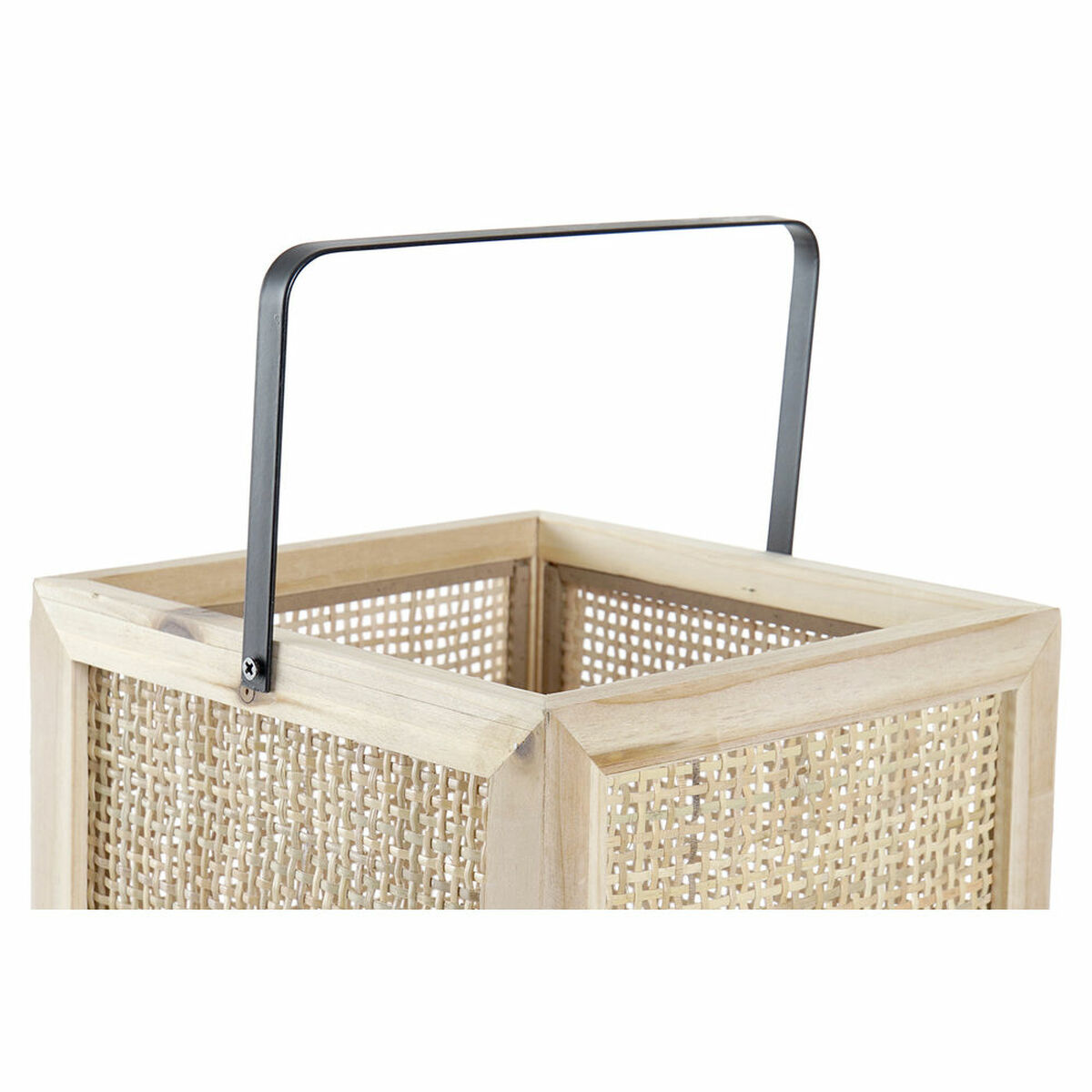 Фонарь DKD Home Decor LD-181413 20,5 x 21,3 x 61 cm Натуральный Чёрный-2